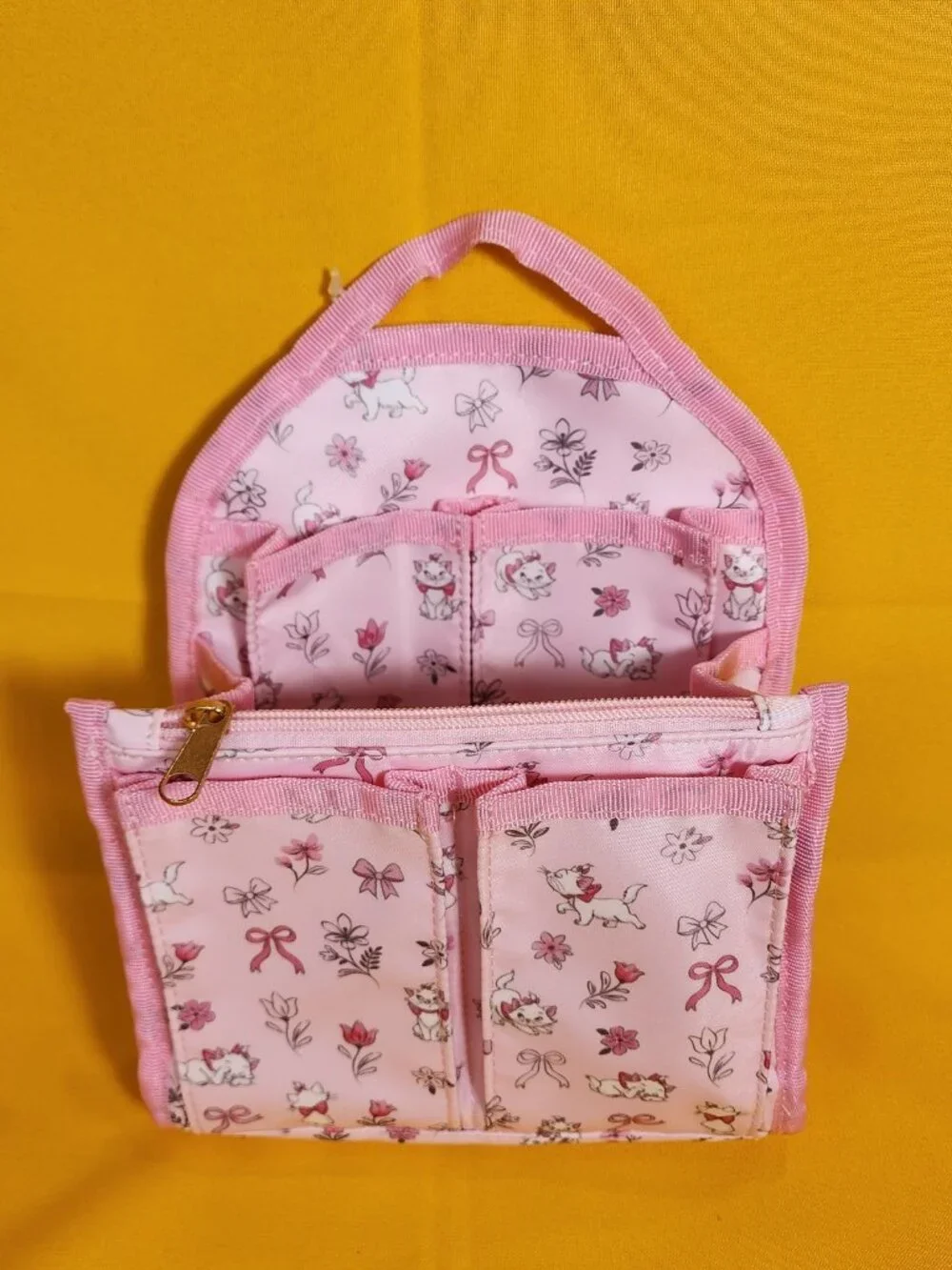 Disney the Aristocats Marie Pink Bow Cat Mini Backpack Organizer Insert NEW